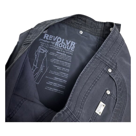 KUHL Revolvr Rogue Casual Hiking Outdoor Gray Designer Gorpcore Pants Mens 36x30 - Picture 7 of 7